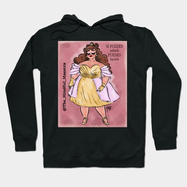 Pretty princesa Hoodie by The Mindful Maestra